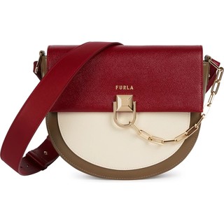 FURLA 芙拉 MIMI'系列女士小羊皮绗缝按扣迷你斜挎包WB00198_AX0321_1007_0233S