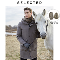 SELECTED 思莱德 419412560 三合一中长款羽绒服