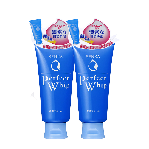 senka珊珂perfectwhip绵润泡沫洁面乳两支装120g3件