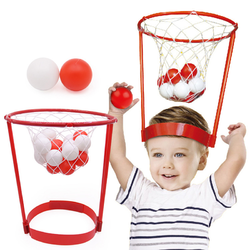KIDNOAM 亲子互动头顶篮球玩具 1个篮球框+20个球