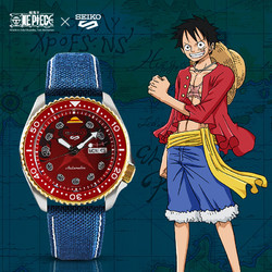 机械手表 Seiko 精工one Piece 联名款路飞srpf62k1 机械男表多少钱 什么值得买