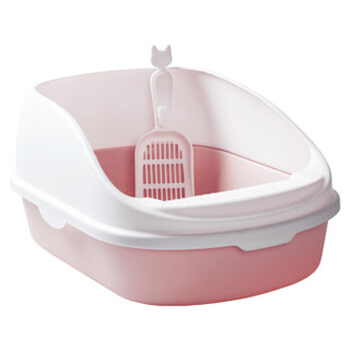 洁客（Drymax）流沙款猫砂盆京东专享款宠物用粉色猫厕所 *4件