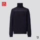 新品首降：UNIQLO 优衣库 +J 432650 女士美利奴羊毛两翻领针织衫