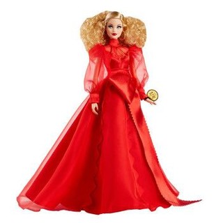 芭比（Barbie）经典复刻版本 限量收藏款芭比  美丽珍藏系列之时尚致敬复刻版 GMM98-圣诞节礼物