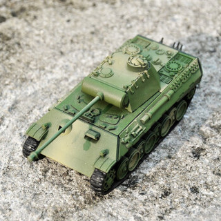 移动专享：乐加酷  二战豹式A型1:72坦克4D拼装模型 绿色