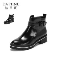 限尺码：DAPHNE 达芙妮 vivi系列 1016605711 女士圆头短靴