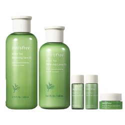 innisfree 悦诗风吟 绿茶水乳套装（水200ml+15ml+乳液160ml+15ml+面霜10ml） *2件