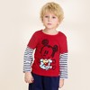 DisneyBaby 迪士尼宝宝 男童长袖假两件T恤