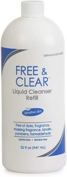Vanicream Free & Clear 洗发水适合敏感肌肤，不香料，12 盎司 32盎司
