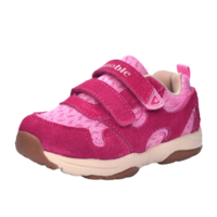 ginoble 基诺浦 儿童魔术贴绒面学步鞋 TXG2037 玫红/粉色