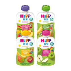 喜宝（HiPP）婴幼儿袋装辅食宝宝零食 蔬果泥（6-36月龄适用）欧洲原装进口 混合口味（梨猕猴桃泥混合口味） *2件