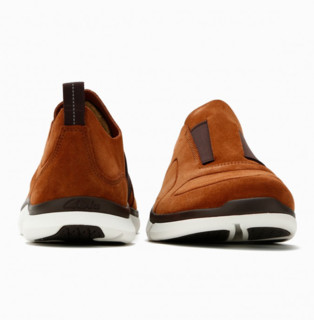 Clarks 其乐 Triken Easy系列男士纯色圆头绒面皮革低帮三瓣底休闲鞋261273