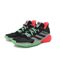 adidas 阿迪达斯 Harden Stepback 男士篮球鞋 FW8486 一号黑/淡灰/绿