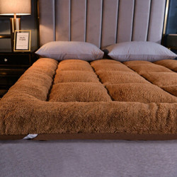 加厚保暖羊羔绒床垫双人护垫可折叠床褥子榻榻米垫子 1.8*2.0米