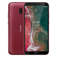 诺基亚 Nokia C1 Plus 移动联通电信4G 红色 双卡双待 智能手机 wifi热点备用手机 老人老年手机 学生手机