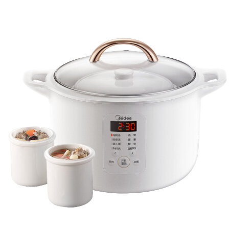 midea美的mddz16e102多功能煮粥煲汤锅16l白瓷3胆