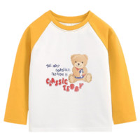 CLASSIC TEDDY 精典泰迪 儿童英文字母熊T恤 姜黄 130cm