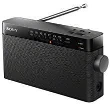 Sony 索尼 ICF306.CE7 便携式收音机(FM / MW 收音机调谐器,100 mW 输出功率)