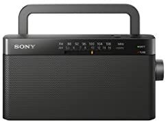 Sony 索尼 ICF306.CE7 便携式收音机(FM / MW 收音机调谐器,100 mW 输出功率)