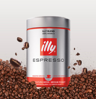 illy 意利 中度烘焙 经典浓缩咖啡粉