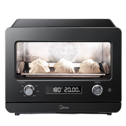 美的蒸烤箱一体机家用蒸箱多功能烘焙小型台式杀菌电烤箱PS2020