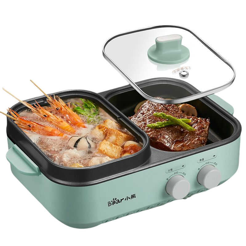 小熊(bear)多功能烤涮一体料理锅dkl-c12j5