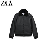 ZARA  06318350800 男士仿皮仿羊羔绒夹克外套