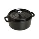  Prime会员：staub 珐宝 STAUB 圆形铸铁炖锅 24cm 黑色　