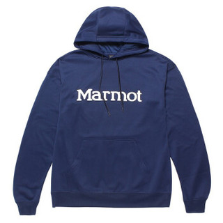 限尺码：Marmot 土拨鼠 H83567 男圆领带帽套头卫衣