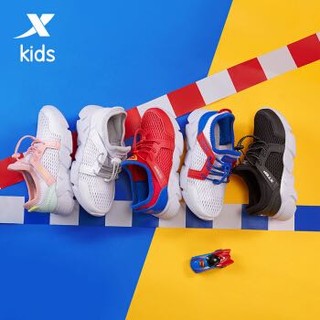 特步童鞋 2020年春季新款幼小童儿童运动跑步休闲鞋 680216329378 白色 29码 *5件