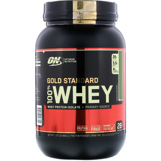 OPTIMUM NUTRITION 奥普帝蒙 黄金标准 乳清蛋白粉 巧克力薄荷味 1.97磅