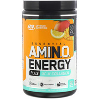 OPTIMUM NUTRITION 奥普帝蒙 amino energy 必需氨基酸能量 + UC-II 胶原 芒果柠檬味 270g