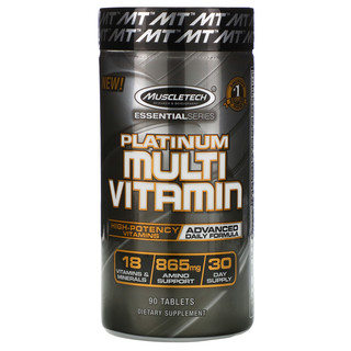 MUSCLETECH 肌肉科技 基础白金版系列 维生素 片剂 90片