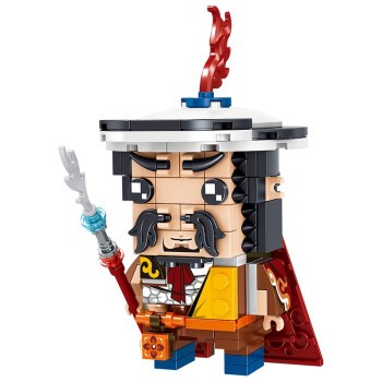 huiqibaotoys汇奇宝水浒传方头公仔积木林冲160颗粒