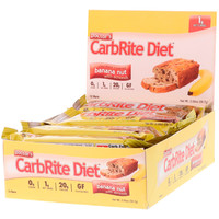 Universal Nutrition 环球营养 Doctor's CarbRite Diet系列 蛋白棒 巧克力裹香蕉坚果和杏仁味 56.7g*12支