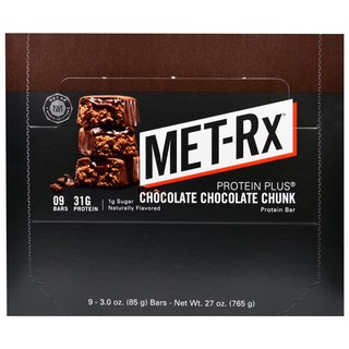 MET-RX 美瑞克斯 PROTEIN PLUS系列 蛋白棒 巧克力味 85g*9支