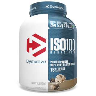 Dymatize 狄马泰斯 ISO100系列 水解乳清蛋白粉 曲奇冰淇淋味 5磅