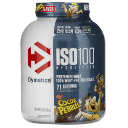 Dymatize 狄马泰斯 ISO100系列 水解乳清蛋白粉 可可麦片味 5磅