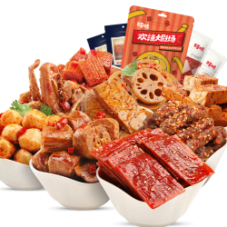 休闲小吃夜宵整箱散装肉类卤味小食品