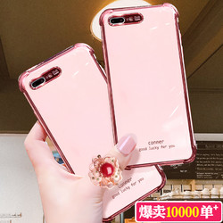 iphone苹果8plus手机壳7硅胶x软壳xr超薄xsmax电镀7plus新年款简约i8p气囊6s女款6splus全包边6sp个性se2牛年