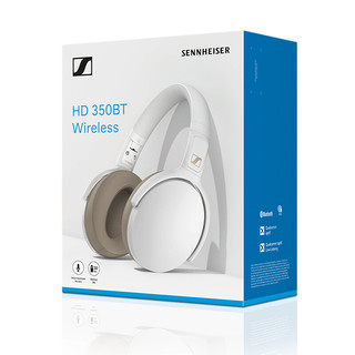 SENNHEISER 森海塞尔 HD 350BT 耳罩式头戴式蓝牙耳机 白色