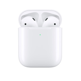 Apple 苹果 AirPods 2 美版 半入耳式真无线蓝牙耳机 无线充电盒 白色