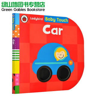 Ladybird Baby Touch Car幼儿纸板触摸书 宝宝感官认知 Ladybird 小瓢虫 0-2岁 早教认知单词汇洞洞书 英文原版绘本