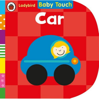 Ladybird Baby Touch Car幼儿纸板触摸书 宝宝感官认知 Ladybird 小瓢虫 0-2岁 早教认知单词汇洞洞书 英文原版绘本