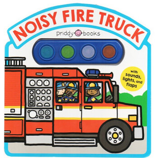 Noisy Fire Truck Sound Book 消防车 交通工具 玩具纸板书 发音书 洞洞书 英文原版
