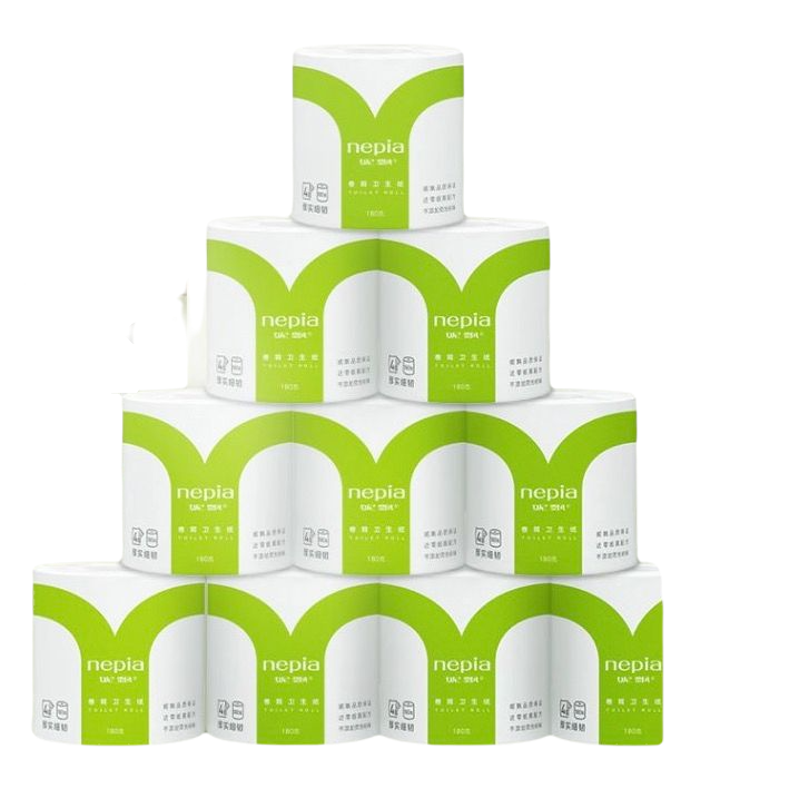 nepia 妮飘 经典系列 原生木浆有心卷纸 4层*180g*10卷 140*105mm
