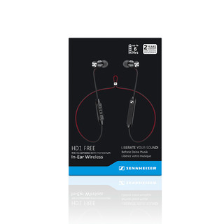 SENNHEISER 森海塞尔 MOMENTUM Free IN-EAR WIRELESS 入耳式颈挂式蓝牙耳机 黑色