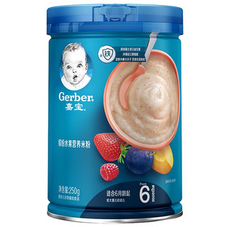 Gerber 嘉宝 米粉 国产版 3段 缤纷水果味 250g