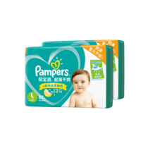 88VIP：Pampers 帮宝适 绿帮系列 婴儿纸尿裤 L82片*2包
