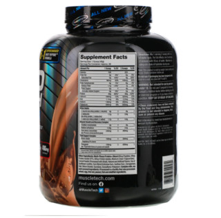 MUSCLETECH 肌肉科技 性能系列 正氮科技 POWER 分离乳清蛋白粉 三重巧克力味 4磅